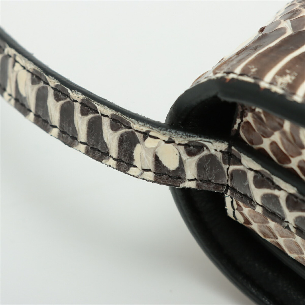 Celine Trotter Python Shoulder Bag Beige Tan Brown - Picture 8 of 8